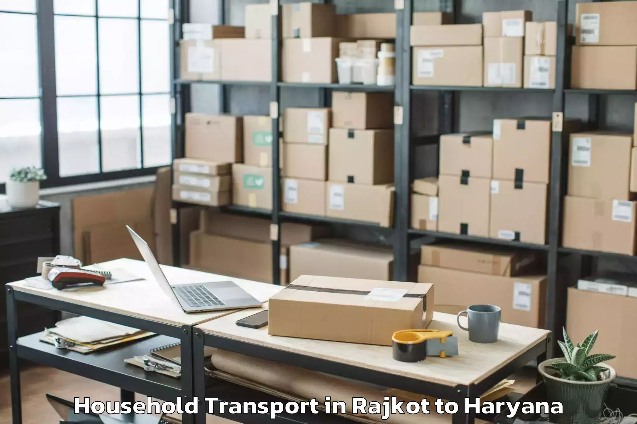 Rajkot to Faridabad Household Transport